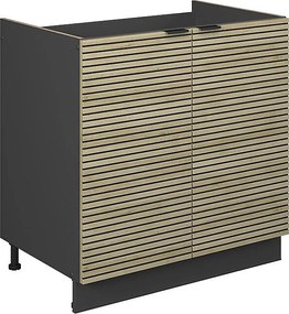 Szafka pod zlew panel dębowy 80x51.6x82 fame-line