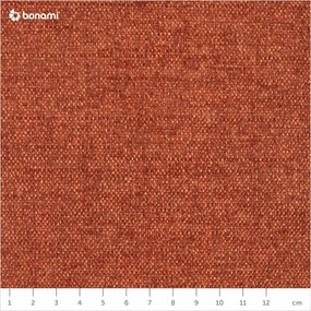 Ceglasty rozkładany narożnik Miuform Scandic Lagom L, prawostronny