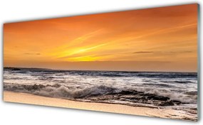 Panel Szklany Słoneczne Refleksy na Falach