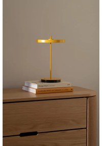 Żółta metalowa lampa stołowa LED z metalowym kloszem (wysokość 31 cm) Asteria Move – UMAGE