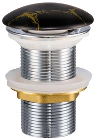 COMAD CLICK-CLACK T201M-B12-3-Odpływ do umywalki CLICK-CLACK śr. 7 cm matowy czarny