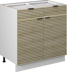 Szafka dolna do kuchni panel dębowy 80x51.6x82 fame-line