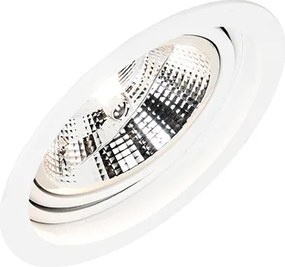 Inteligentny okrągły reflektor wpuszczany biały regulowany z Wifi GU10 111m - Chuck 111