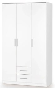 Szafa trzydrzwiowa LIMA S-3 120cm biały połysk HALMAR