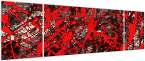Obraz - Ekspresyjna abstrakcja (170x50 cm)