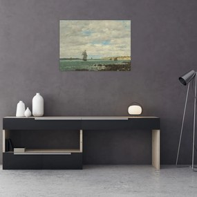 Obraz - Eugène Boudin, Coast of Brittany, reprodukcje (70x50 cm)