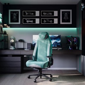 Fotel gamingowy materiałowy Diablo X-Eye Prime Normal Size, Mystic Mint