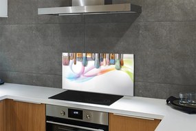 Szklany Panel Pędzle i Malarski Obraz