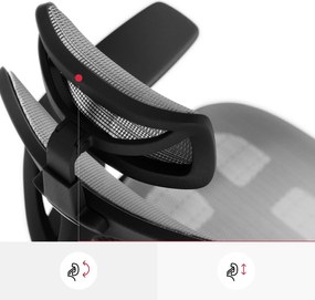 Fotel biurowy Diablo V-Basic, zgodny z normą BHP, kolor czarno-szary