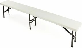 Komplet składany stół ogrodowy campingowy Garth 183 cm + 2 składane ławki