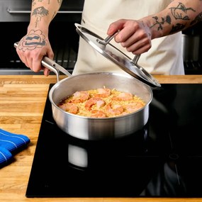 Patelnia z pokrywką ze stali nierdzewnej ø 24 cm Lucca 3.0 – FABINI