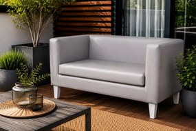 Sofa Monaco : Kolor nogi - Biała, Kolor tkaniny - EKO-SKÓRA - 22D, Typ tkaniny - Eko-skóra , Wysokość nogi - 15 cm