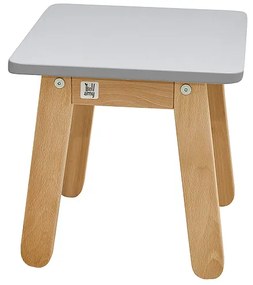 Szare dziecięce krzesełko WOODY GREY