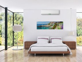 Obraz - Malownicza nadmorska wioska (170x50 cm)