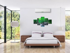 Obraz - Wodospad Erawan, Kanchanaburi, Tajlandia (125x70 cm)