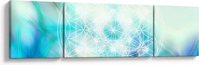Obraz - Merkaba w turkusowym tle (170x50 cm)