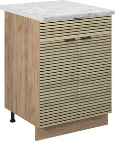 Szafka dolna do kuchni panel dębowy 60x60x82 fame-line