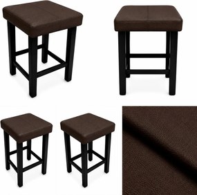 Taboret Klasyk 45cm Stołek Loft Eko-skóra D19