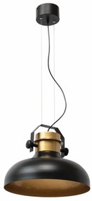 Lampa wisząca STEALLE czarna/złota ELTAP