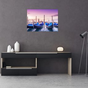 Obraz na szkle - Świt w Wenecji (70x50 cm)