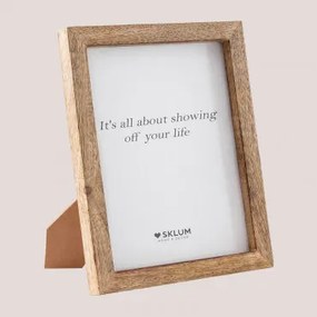 Ramka Na Zdjęcia Z Drewna Mango Nerva Drewno Mango & 20 X 25 Cm - Sklum