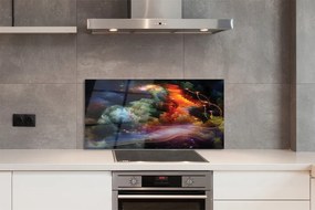 Panel szklany do Kuchni Futurystyczna Wizja Przestrzeni