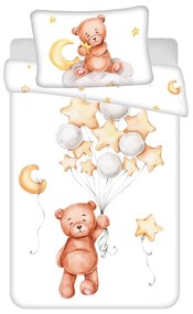 Bawełniana pościel dziecięca do łóżeczka 100x135 cm Miś "Cute" – Jerry Fabrics