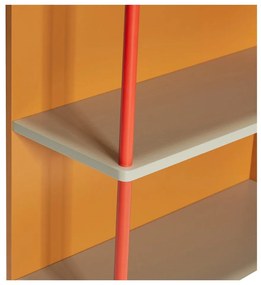 Pomarańczowy regał ścienny z litego drewna jesionowego 60x109 cm Apollo – Hübsch