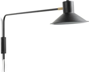 Czarny kinkiet ø 20 cm Aria – Kave Home