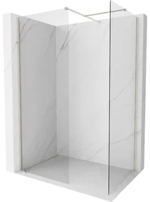 Mexen Kioto-X ścianka prysznicowa Walk-in 100 x 90 cm, transparent 10 mm, nikiel szczotkowany - 800-100-202-97-00-090-X