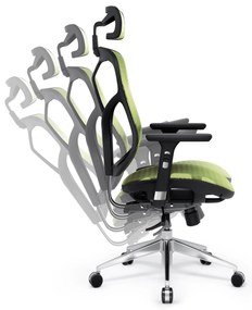 Fotel ergonomiczny Diablo V-Basic, czarno-zielony