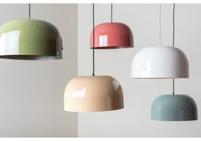 Czerwona lampa wisząca z metalowym kloszem ø 40 cm Dome – Leitmotiv