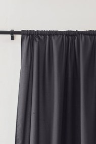 Zasłona OXFORD LIGHT 140x250 cm, ciemnoszara Zawieszanie: Taśma z wiązaniami