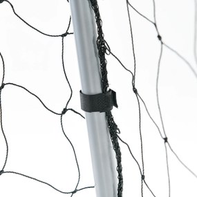 SPORTNOW Bramka piłkarska odporna na warunki atmosferyczne, mocna siatka, stabilna metalowa rama, łatwy montaż, 300 x 200 x 120 cm