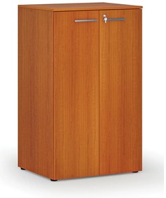 Szafa biurowa z drzwiami PRIMO WOOD, 3 półki, 800 x 640 x 1335 mm, wiśnia