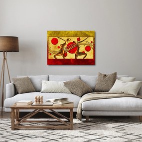 Abstrakcyjny obraz z dwiema kobietami (70x50 cm)