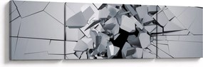 Obraz abstrakcja 3D (170x50 cm)