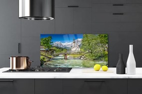 Panel Szklany do Kuchni Klasztor Nad Cichą Wodą