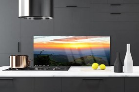 Panel Kuchenny Górski Pejzaż Z Gęstym Lasem