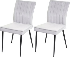 Krzesło do jadalni MCW-K16 (zestaw 2 sztuk),  jasnoszary