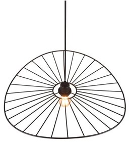 Lampa wisząca w kolorze matowej czerni ø 60 cm Chapeau – Trio