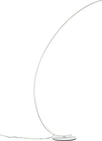 Lampa podłogowa LED Iole, ściemnialna, 30 W, ciepłe światło, 3000 K - Lampa podłogowa w kolorze satynowej bieli, nowoczesna aluminiowa konstrukcja, IP20