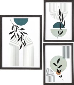 Czarne ramki zestaw 3 szt. ścienne 30x40 cm Aspen – House Nordic