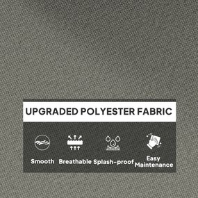 Outsunny Poduszka na siedzenie zewnętrzne, Poduszka do kosza wiszącego i krzeseł bujanych, Poduszka do zewnętrznego użytku, Szara