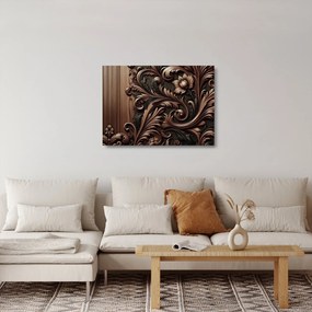 Obraz na szkle - Wzór z drewna (70x50 cm)