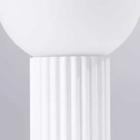 Lampa biurkowa HALO biała ryflowana SOLLUX  LIGHTING