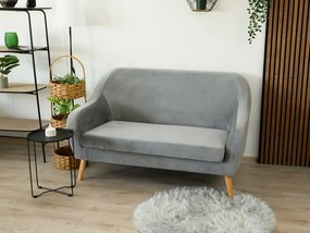 Szara 2-osobowa sofa CORANTI VELVET