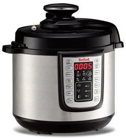 Tefal - Wielofunkcyjny elektryczny szybkowar ALL IN ONE POT 1100W/230V chrom/czarny