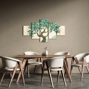 Obraz – Elegancka mozaika z drzewem (125x70 cm)