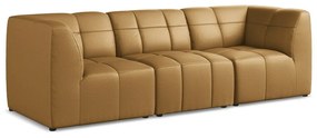 Brązowa sofa z imitacji skóry 255 cm Aloha – Makamii